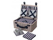 Kitchen Craft Coolmovers 'Lighthouse' 4 Person Fitted Picnic Basket (HALF PRICE: was £79.99)